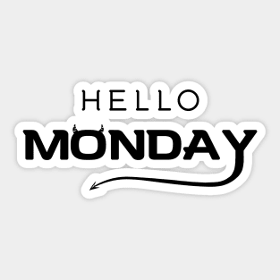 Hello Monday Sticker